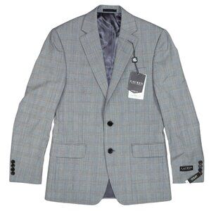 Ralph Lauren Lancaster Plaid Ultraflex Sport Coat Blazer 36R NWT Grey